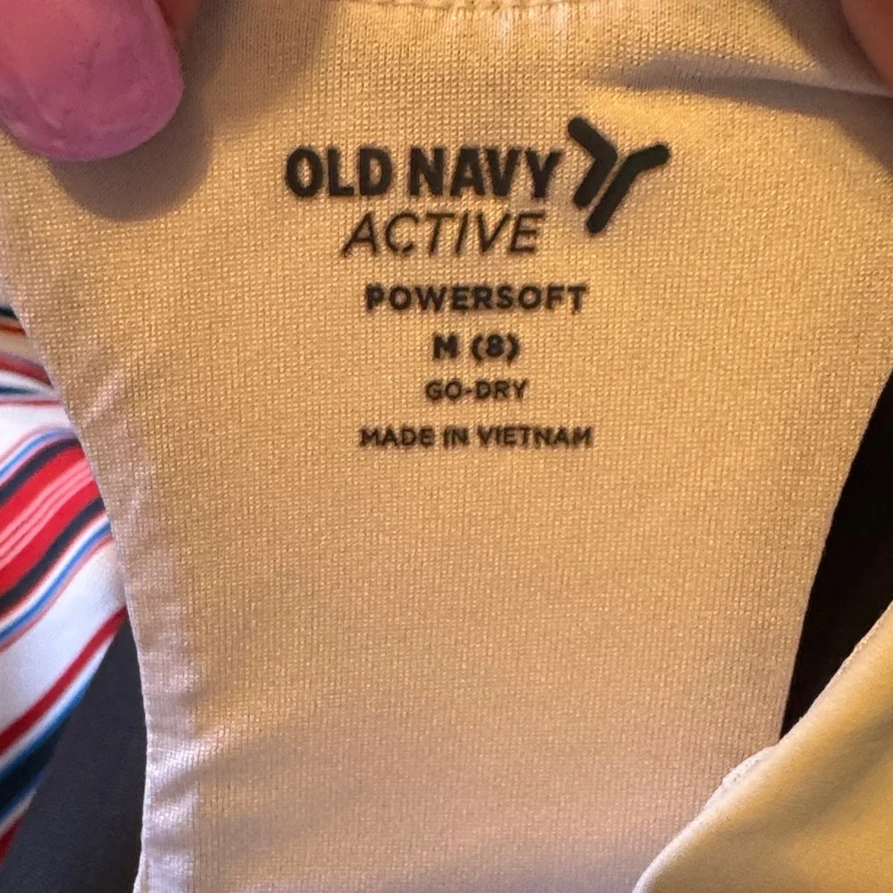 Old Navy Blue and White Leggings